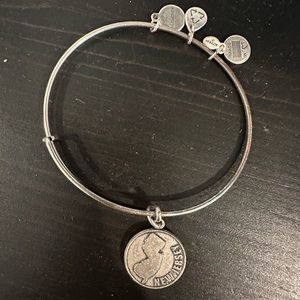 Alex and Ani Silver New Jersey Charm Bangle